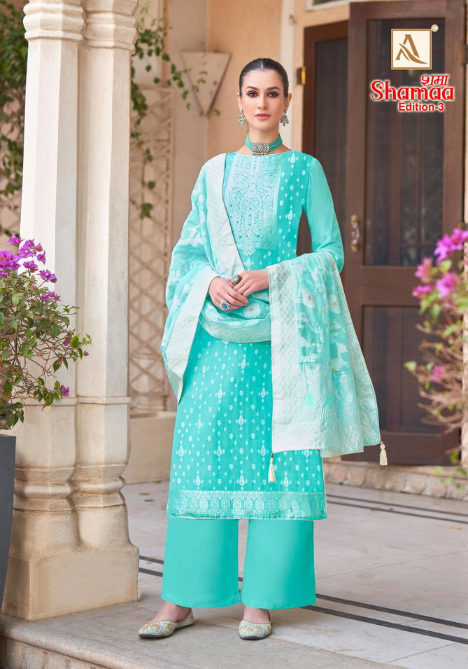 Shamaa 3 By Alok Suit Viscose Jacquard Designer Dress Material Wholesalers In Delhi